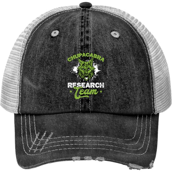 Chupacabra Research Team Print Trucker Hats-image