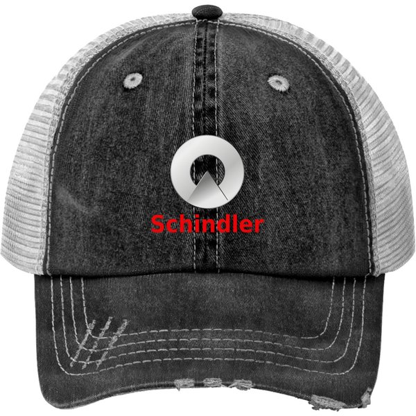 Schindler Logo Print Trucker Hats-image