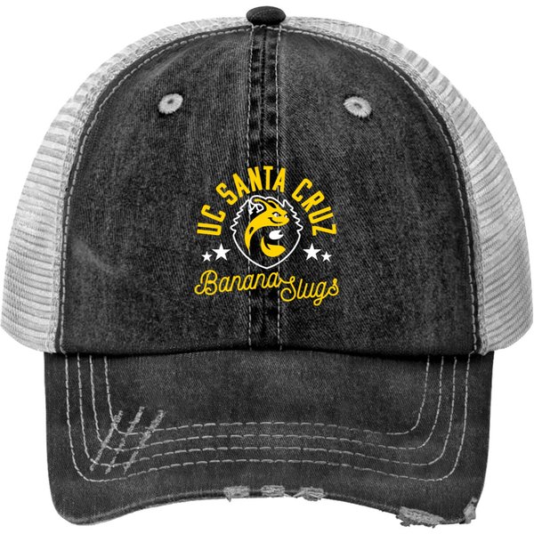 Uc Cruz Ucsc Banana Slugs Logo Print Trucker Hats-image