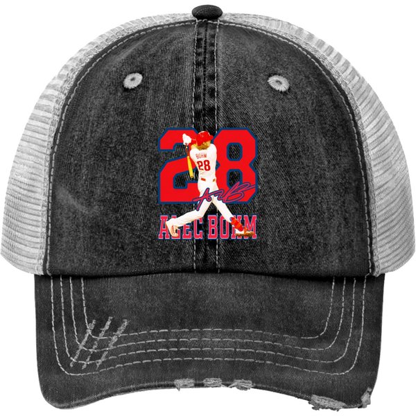 Alec Bohm Number Print Trucker Hats, Baseball Print Trucker Hats, Alec Bohm-image