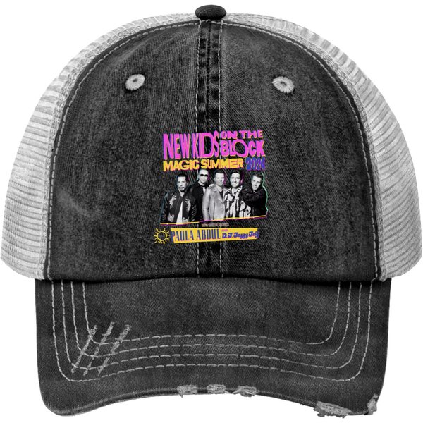 Nk On The Block The Magic Summer 2024 Tour Print Trucker Hats-image