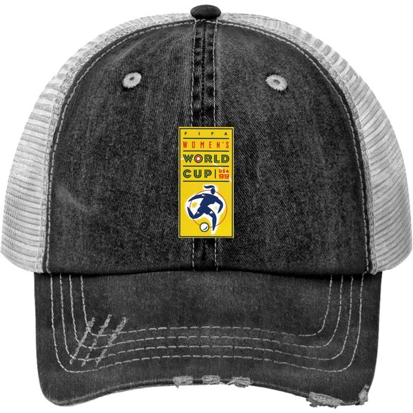 Buy 1999 United States Women's National Soccer Team Vintage Mia Hamm + Brandi Chastain Era Fifa Women's World Cup 99 Champions Promo Print Trucker Hats Print Trucker Hats