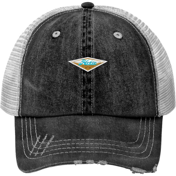 Hobie Surfboards Vintage Longboard Surf Brand In Californian Print Trucker Hats-image