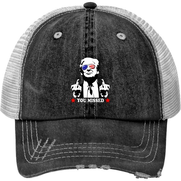 You Missed Trump 2024 Print Trucker Hats Collection-image