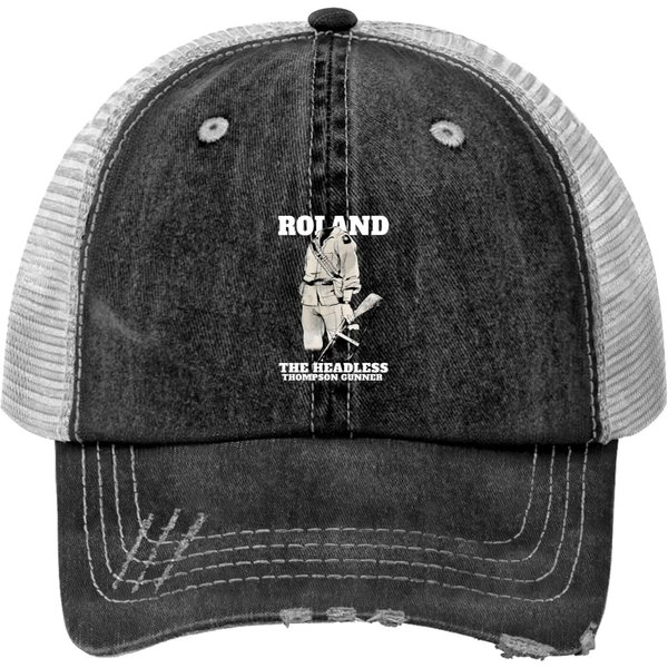 Roland Warren The Headless Thompson Gunner Zevon Print Trucker Hats-image