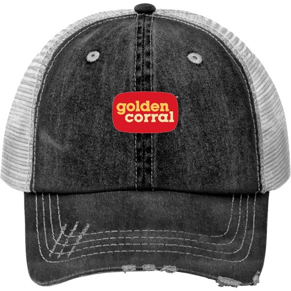 Golden Corral Food Logo Restaurant Print Trucker Hats-image