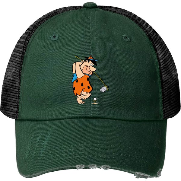 The Flintstones, Fred Flintstone, Golf, 3/4 Short Sleeve Woman / Trucker Hats-image