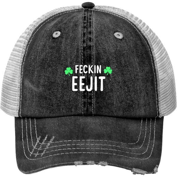 Saint Patricks Feckin Eejit Trucker Hats-image