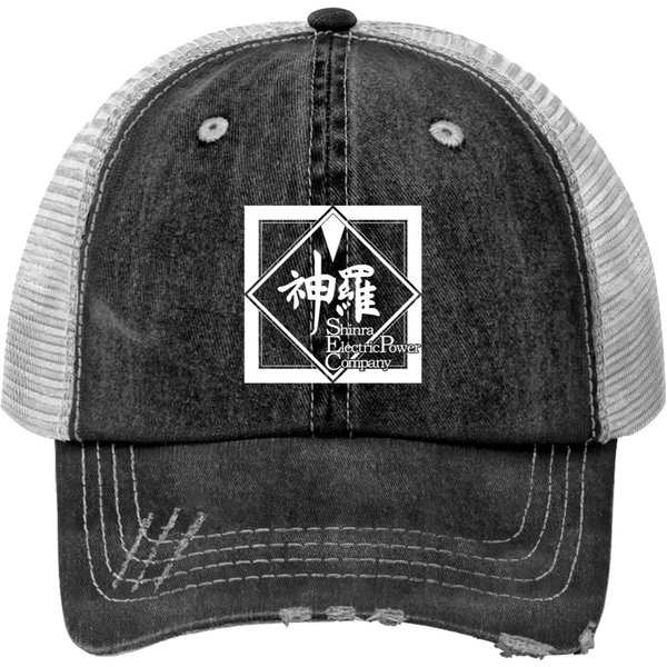 Final Fantasy Vii Remake - Shinra Electric Power Company (Logo) White-Framing Print Trucker Hats-image