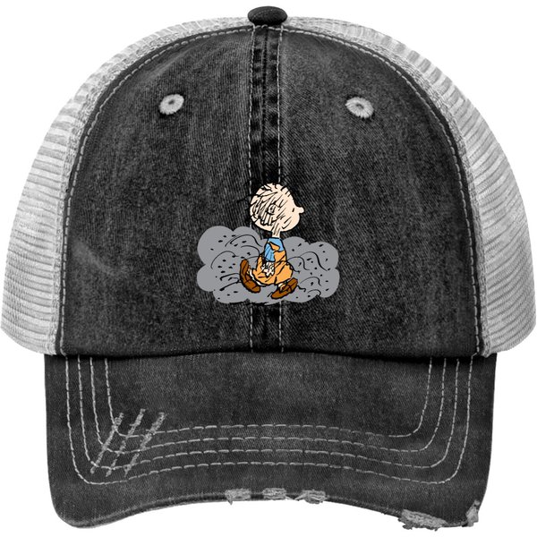 Pigpen Walking Cloud Sweat Print Trucker Hats-image