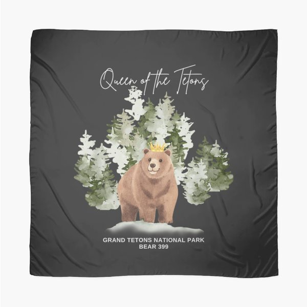 Queen Of The Tetons Grizzly Bear 399 Gtnp Scarves-image