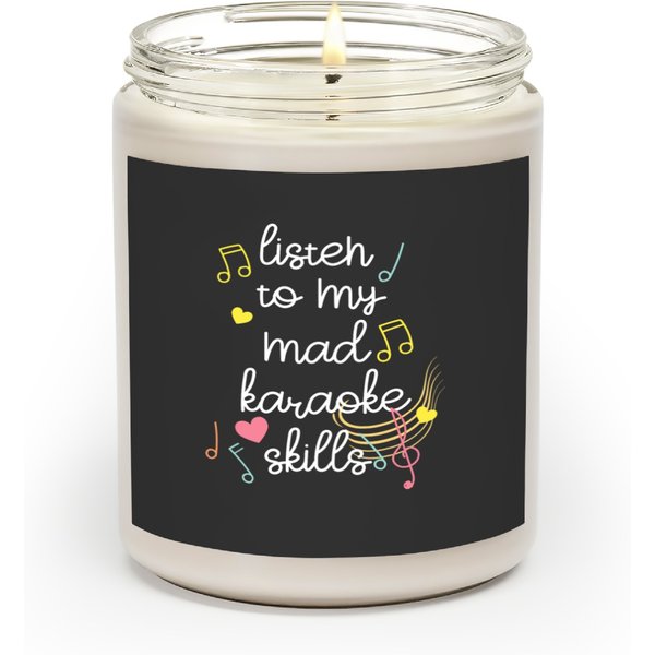 Karaoke Skills Design For Karaoke Party Scented Candles-image