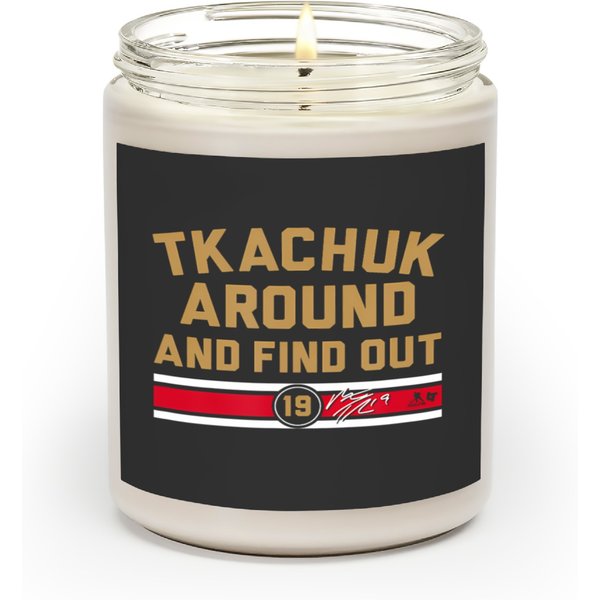 Matthew Tkachuk Around And Find Out Florida Hockey Scented Candles-image