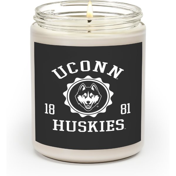 Connecticut Huskies Stamp Officially Licensed Scented Candles-image