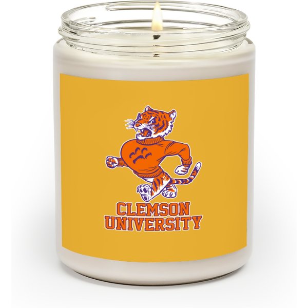Vintage Tiger Mascot For Clemson - Clemson - Scented Candles-image