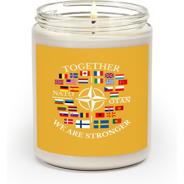 Nato Otan With Finland And Sweden Together We Are Stronger Scented Candles-image