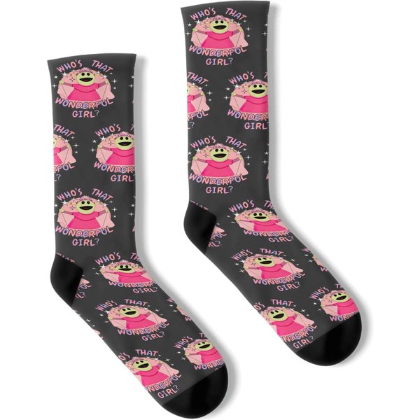 Nanalan Mona Who's That Wonderful Girl, Nanalan, Tiktok Trend, Classic Socks