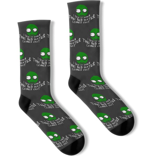 Salad Fingers Red Water Socks-image