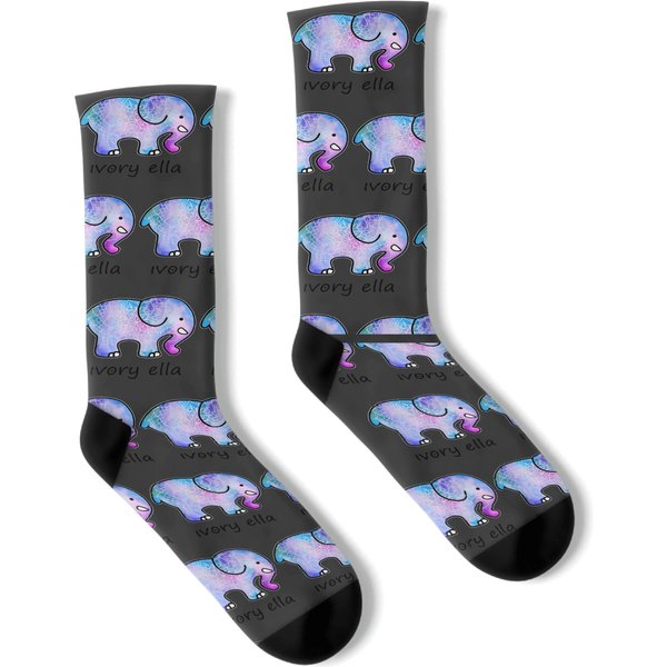Ivory Ella Elephant Socks