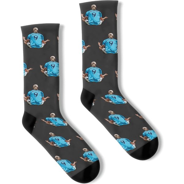 Erling Haaland Soccer Football Star Socks-image