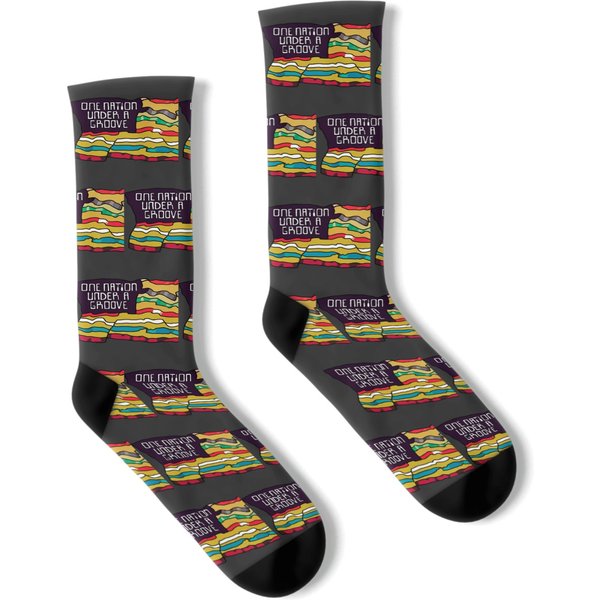 One Nation Under A Groove, Funkadelic Quote Socks-image