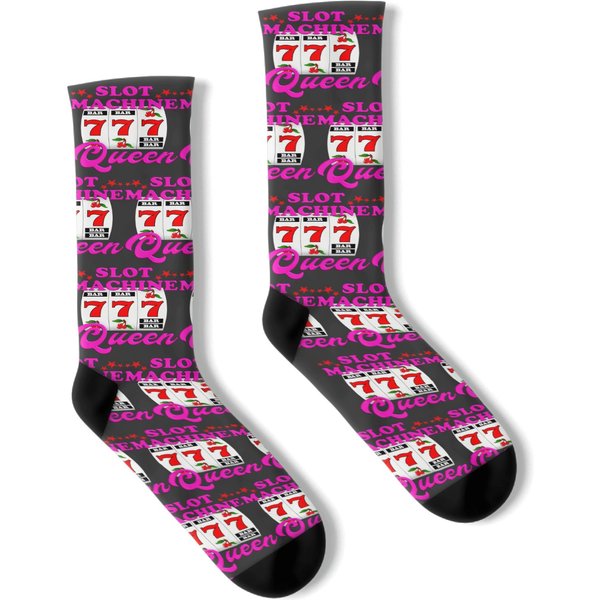 Slot Machine Queen Casino Las Vegas Gambling Casino Socks-image