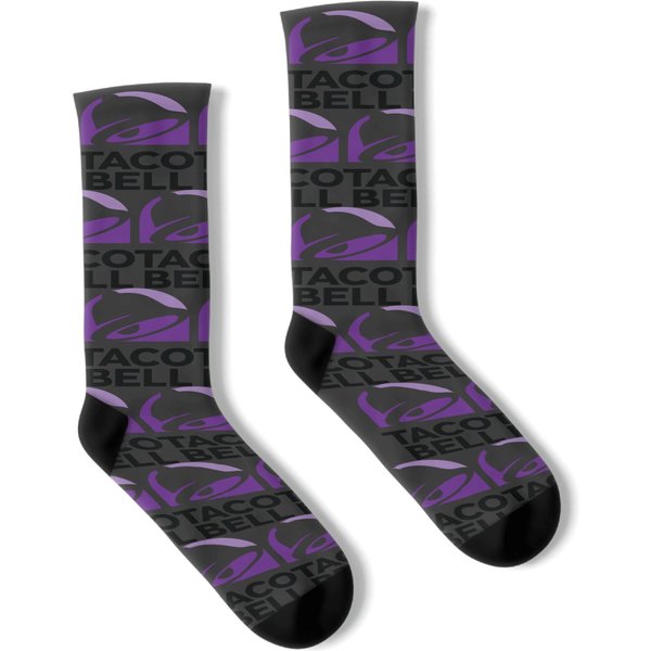 Taco Bel Restaurant Merchandise Socks-image