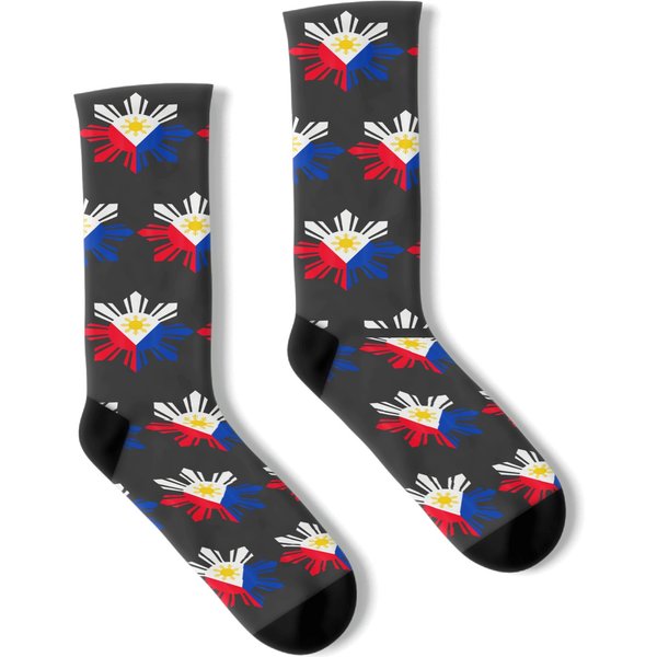 Philippine Flag Pinoy Flag Filipino Pinoy Sun Socks