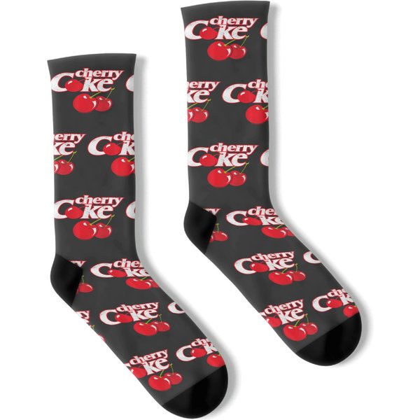 Cocacola Cherry Coke Logo T Socks-image