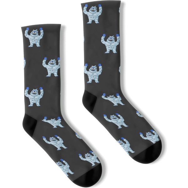 Abominable Snow Monster Christmas Abominable Snowman Socks-image