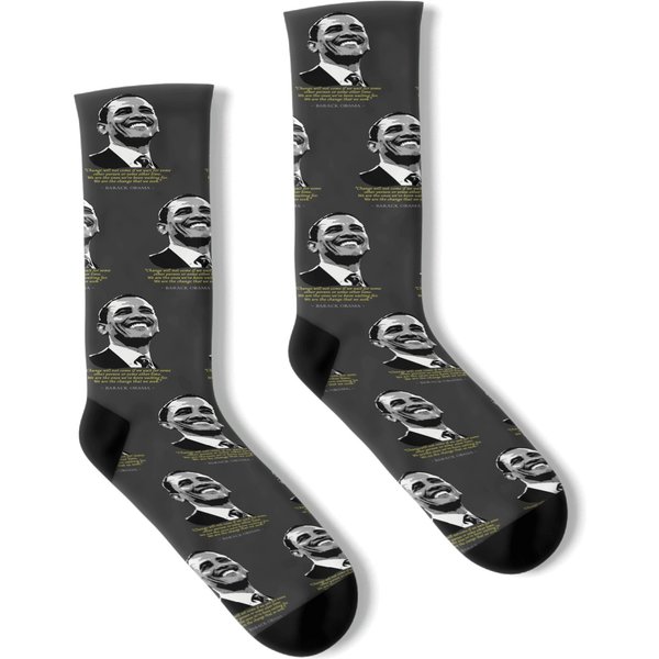 Barack Obama Quote Socks-image