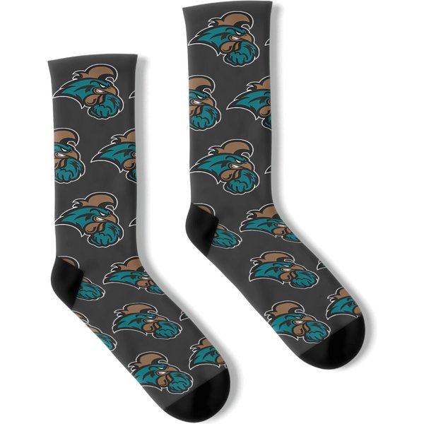 Coastal Carolina Chanticleers Lest Chest Icon White Socks-image