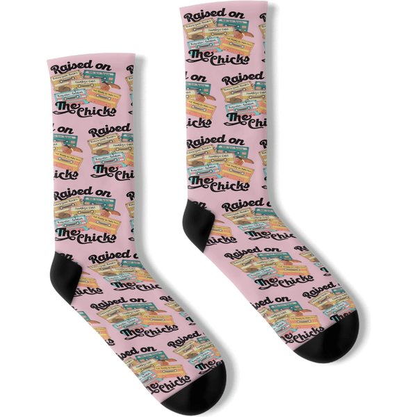 Raised On The Chicks Socks, Dixie Chicks Socks, Country Music Socks-image