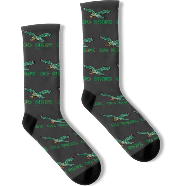 Vintage Go Birds Socks, Philadelphia Socks, Sundays Are For The Birds, Sunday Football Socks-image