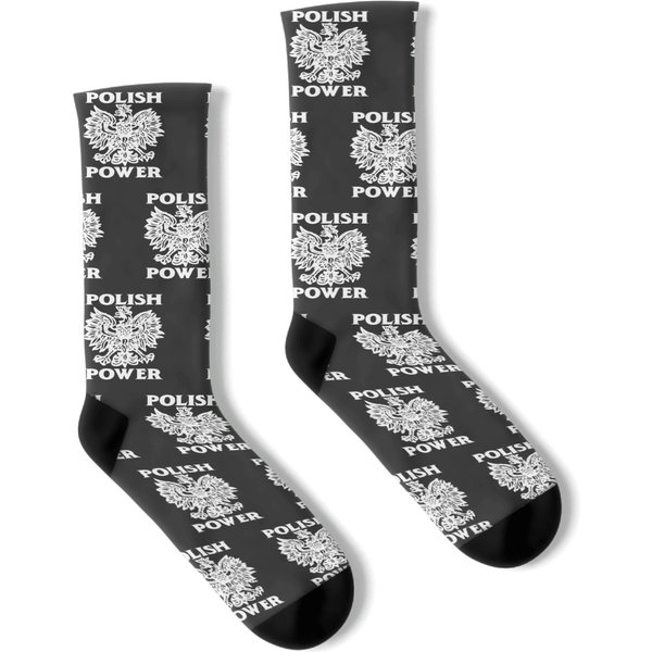 Funny Polish Polish Power Funny Saying Poland Socks-image