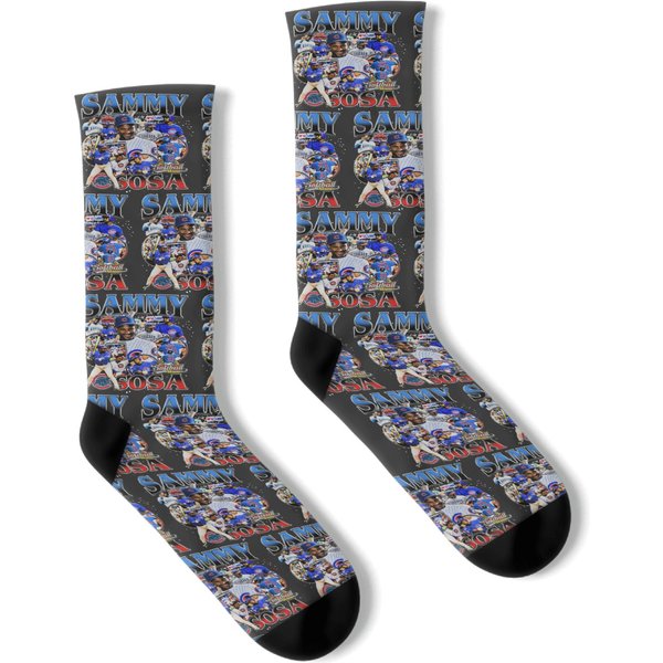 Vintage 90s Graphic Style Sammy Sosa Socks, Sammy Sosa Socks