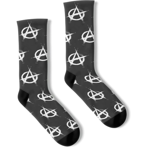 Anarchy Symbol Socks