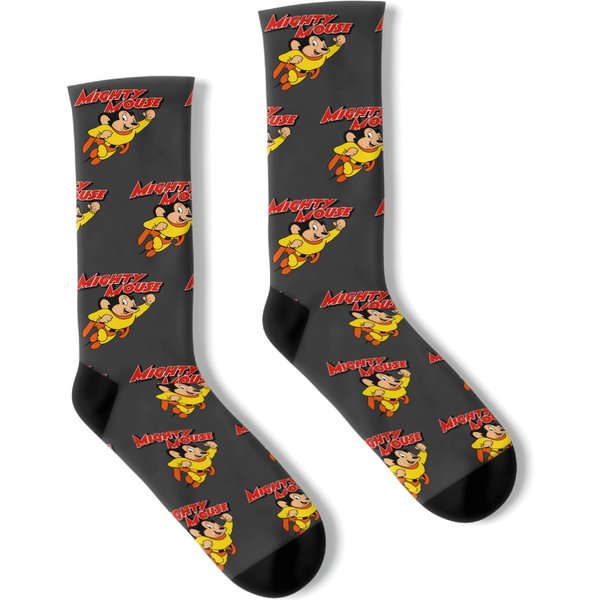 Mighty Mouse With Logo Socks-image