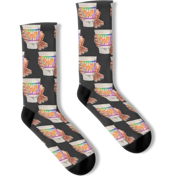 Sasquatch Whataburger Pride Socks