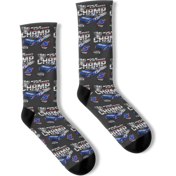 Kyle Larson Championship Socks-image