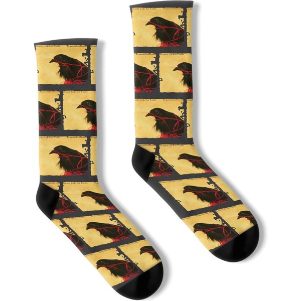 Death Cab For Cutie Transatlanticism 34 Sleeve Raglan Baseball Socks Black Socks-image