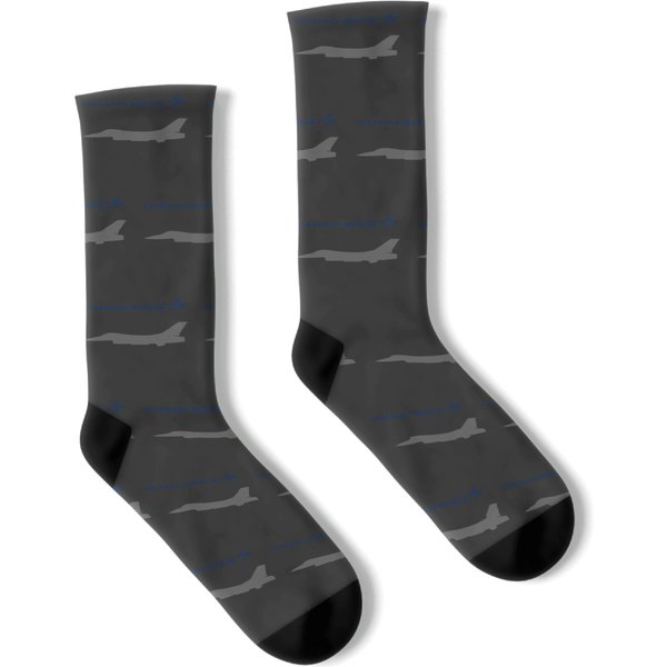 Lockheed Martin F-16 Fighting Falcon Logo Unisex Socks