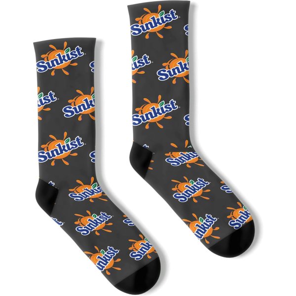 Sunkist Drink Logo Socks
