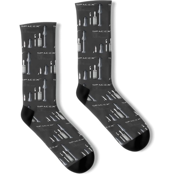 Spacex Rockets - Starship Socks