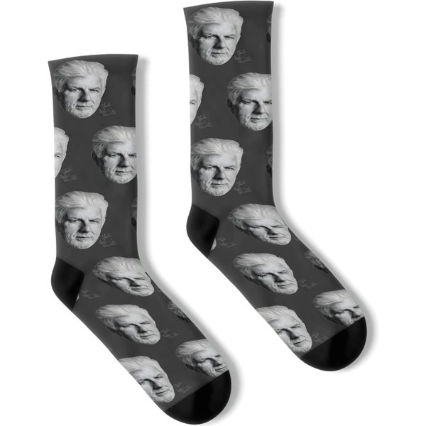 Michael Mcdonald Black White - Michael Mcdonald - Socks-image