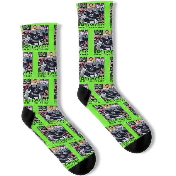 Jeremy Swayman Ice Hockey Socks, Jeremy Swayman Socks-image