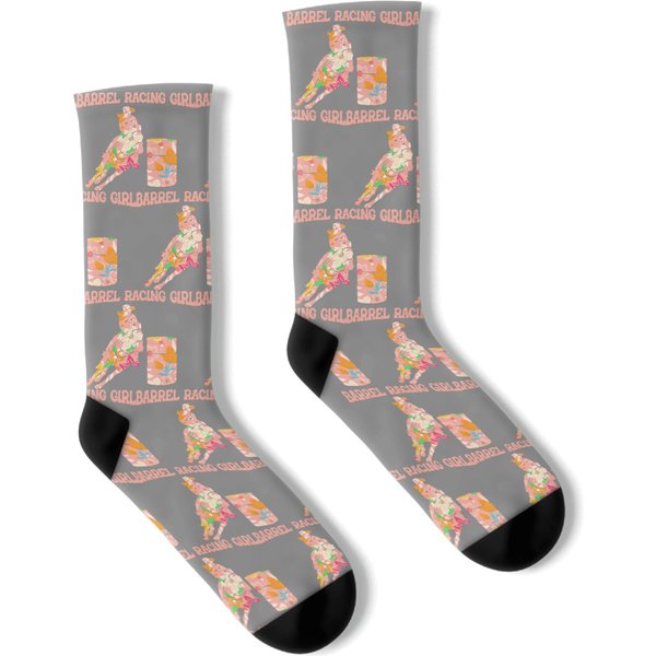 Barrel Racing Barrel Racing Show Horse Riding Barrel Racer Socks-image