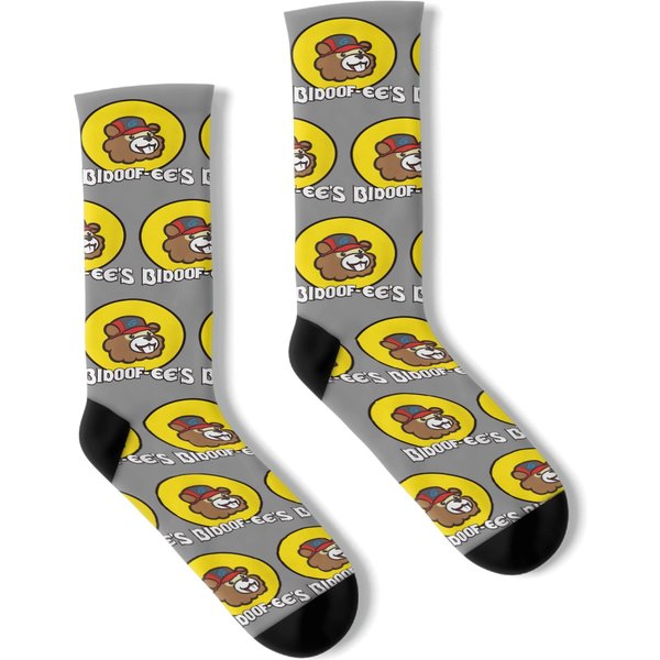 Bidoof-Ee's Classic Socks, Bidoof-Ee's Socks,Pkm Socks , Gift For Him, Gift For Her, Cartoon Socks, Birthday Gift, Anniversary Socks-image