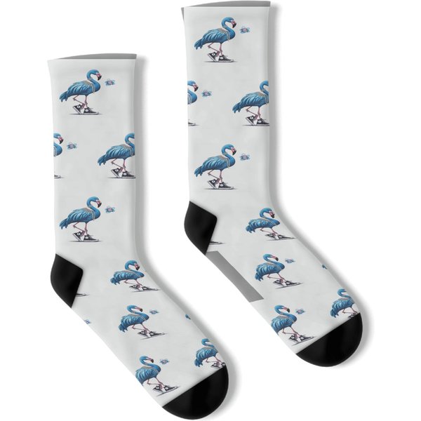 Kamala Blue Flamingo Garden Flag | Bold, Fun, & Fabulous Outdoor Decor Socks