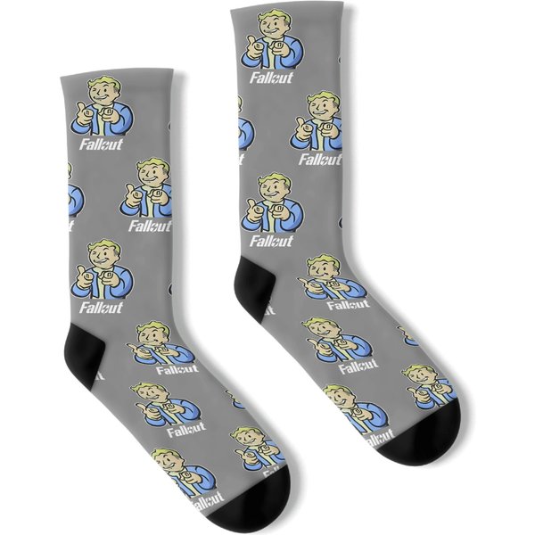Falllout Vault Boy Gamer Adult Socks